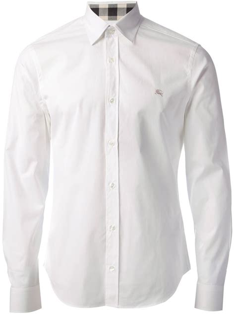 burberry men white shirt